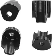 4 Pieces Shock Guard Cover Protector Aluminum Alloy Upgrades Parts Accessory Anti Collision for 1/14 1/18 RC Car Lightweight, Black