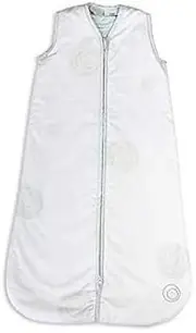 Bubbaroo 100% Natural Organic Cotton & Padded with Australian Wool Platinum Joey Swag Baby Sleeping Bag 1.5TOG 6-18 Months - Teal Dot