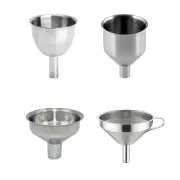 Stainless Steel Kitchen Funnel For Filling Small Bottles Liquid Oil Transfer