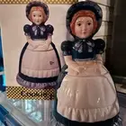 1989 Nabisco Blue Bonnet Sue Ceramic Cookie Jar Vintage 12" Original Box