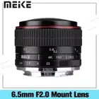 Meike 6.5mm F2.0 MF Fisheye Lens For Sony E Canon EF-M M4/3 Fujifilm X Nikon 1