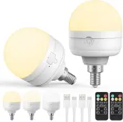 Rechargeable Light Bulbs with Remote Control E14 LED Light Bulb with Dimming