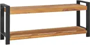 Bench 120 cm Solid Teak Wood Storage Furniture
