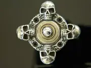 SKULL TOGGLE SWITCH COVER PLATE RING for gibson guitar custom 3 way selector sg