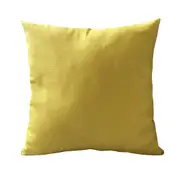 Cotton Canvas Cushion Cover Pillow Case - Lemon Yellow