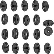 Changyeah 20 Sets Seat Belt Button, Snap-on Seat Belt Button Stop, Universal Fit Seatbelt Stopper, Snap-on Seat Belt Button Stop, for SUV Truck Automobile(Black)