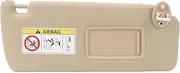 Front Sun Visor for Land Cruiser Prado 2010‑2023, J150 Beige Sun Visor with Vanity Mirror, Replacement Left Hand Drive Left Driver Side Sun Visor or Passenger Side Sun Visor