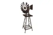 Willow & Silk Rustic Iron Windmill Ornament/Statue Garden/Home Decor 60x120cm