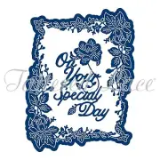 TATTERED LACE Cutting Die - MEADOW SWEET - Flower border