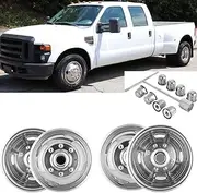 Wensdy 4Pcs 17"" Dual Wheel Simulators Cover 8 Lug Hubcaps Rim fit for 2005-2021 Ford F350. C17A8, WX-C17A8