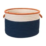 Colonial Mills, The Band Storage Bins 14"x14"x10", Blue/Orange - BN81A014X010