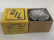 NOS Gilmore W&S WARNER & SWASEY 3 MASTER COLLET PADS 51/64" ROUND