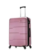 New Dukap 28" Rodez Hardcase Spinner Luggage Pink Lightweight Suitcase Tsa lock
