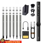 HS-01 Advanced Version Smart Soldering Iron w/ 6 Iron Tips & 65W for FNIRSI