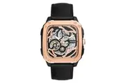 Fossil Inscription Automatic Black Leather Watch (ME3205)