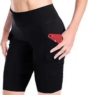 [Yogipace] Women's 7"/10" UPF 50+ Compression Active Workout Shorts Bike Shorts Gym Running Short with Phone Pockets