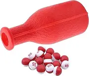 Oshhni 1 Set Billiard Game Kelly Pool Shaker Bottle with Standard 16 Numbered Tally Balls Peas Billiard Accessories