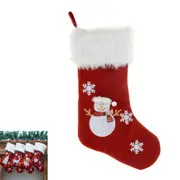 Christmas Stocking With Lights Pendant for Xmas Tree Home Party Decor-Snowman