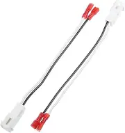 REPAIROCK Front/Dash Tweeters Speaker Wiring Harness Adapter Connector Plug for Dodge for Ram 1500 06-21 / Car Speaker Wiring Adapter/Plastic / 2 Pcs/White Auto Replacement Parts