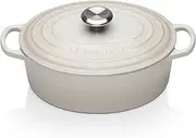 Le Creuset Enameled Cast Iron Signature Oval Casserole 27cm, 4.1 l, Meringue