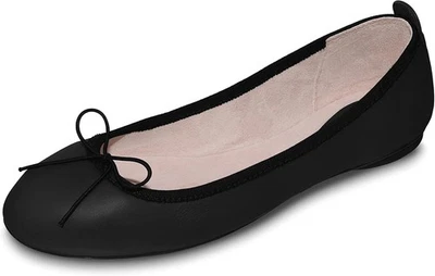 Bloch Women's Nashira Ballet Flat 9, Nero Leather