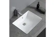 ACA 455x325x180mm Gloss White Bathroom Sinks Ceramic Basin hand wash bowl Rectangle Undermount