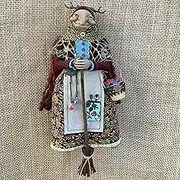Handmade Kitchen Witch Doll, Vintage Cooking Doll, Good Luck Charm Home Decor, Enchanting Witch Statue Pendant That Inspires Inspiration, 18cm