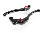 Yamaha R6 Adjustable Folding Brake + Clutch Levers GP1 05-16 - Red