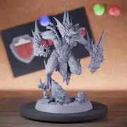 Triton Miniature Sea Fighter Mini Dungeons and Dragons Mini DnD 5e TTRPG