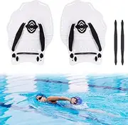 Hikeen Swim Paddle Hand, Swim Training Hand Paddles with Adjustable Straps, Swimming Hand Paddles for Children Adult