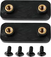 Fit Truck Cap Leer XL/XR/XQ 2- Rear Door Nylon Mounting Plates #64658 w/Screws
