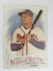2016 Topps Allen & Ginter Jumbo 5x7 Erick Aybar Braves 223 #’d 01/49