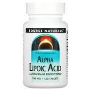 Source Naturals, Alpha Lipoic Acid, 100 mg, 120 Tablets