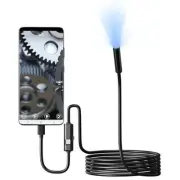 7.0MM TYPE-C Endoscope Camera IP67 Waterproof 6 LEDs Adjustable USB Android Flex
