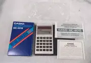 Vintage Casio MC-801s Solar Cell Electronic Calculator / Metric Converter W/ Box