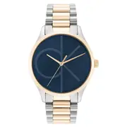 Calvin Klein Two-Tone Steel Blue Dial Unisex Watch - 25200165