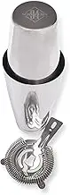 Southern 94 Boston Cocktail Shaker Set with 28 Ounce Weighted 18 oz Unweighted Tin Shakers and Hawthorne Strainer Bartending Mixers Perfect for The Home Bar Mixologist or Professional Bartender