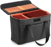 Camera Insert Bag Inner Case High-Capacity Shockproof and Waterproof DSLR SLR Camera Small Inner Bag Foldable Protective Bag Inner Camera Organizer with Handle for Sony, Canon, Nikon (Black)