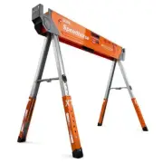 BORA Sawhorse Steel Collapsible, Folding, Adjustable Height, Auto Release Legs