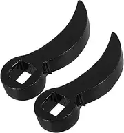 Cabilock 2pcs Adapter Head Adjustable Crowbar Adjustable Lifting Bar Multi-function Electric Wrench Axle Removal Tool Wrench for Car Tightener Crowbar Adaptor Head Black 65 Manganese Steel