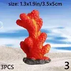 3X Mini Emulation PVC Coral Tree Aquarium Fish Tank Landscape Ornament Decor