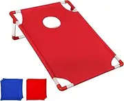 Corn Hole Games for Kids, Portable Cornhole Board Set, Portable Space-Saving with Storage Bag Toddler Toy for Kids Play Indoor Outdoor Beach Backyard Lawn Camping