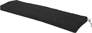 Luxury Soft Comfortable Bench Cushion, Patio Sofa Swing Pad with Straps, Removable Cover, for Garden Swing, Porch Sofa, Bench (Black)