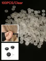 100pcs Clear Round Elastic Rope Cord Locks End