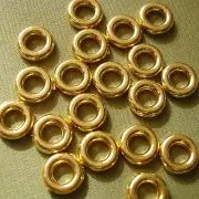Jumprings Gold Plated Soldered Round Alloy -30pcs.