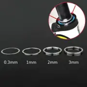 Silver Color Bike Front Fork Washers 03/1/2/3mm Sizes for Headset Fine Tuning