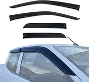 AUSGO Weathershields Compatible with Isuzu D-MAX DMAX Extra Cab 2020-Onwards, Luxury Weather Shields Window Visors Wind Deflectors Sun Rain Guard 4PCS Set