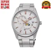 ORIENT RN-AK0301S SUN & MOON White Dial 22 Jewels Automatic Mechanical Men Watch