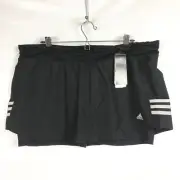 Adidas Womens XL Response Skort Skirt Tight Short 6" Black Climalite NEW