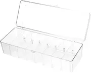 BCOATH 1 Set Business Card Display Rack Transparent Business Card Holder Case Desktop Organizer Storage Capacity Scratch Resistant Design
